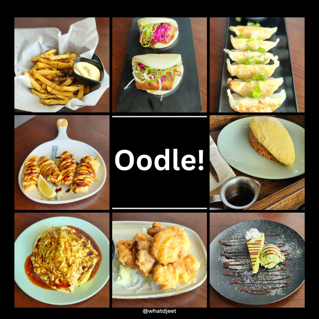 Various images of the food